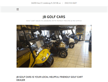 Tablet Screenshot of jbgolfcars.com